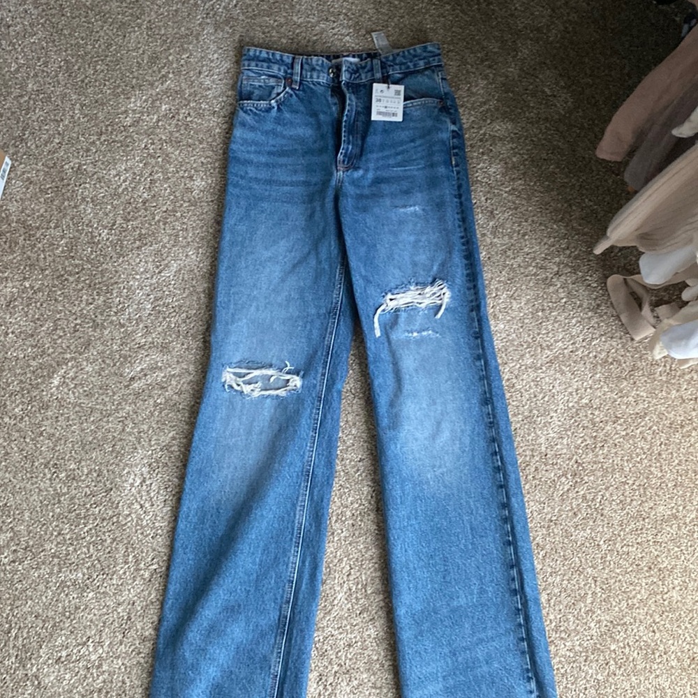 Zara Wide Leg Jeans Size 6